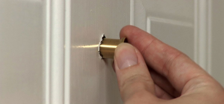 peephole door repair in Mayflower Village
